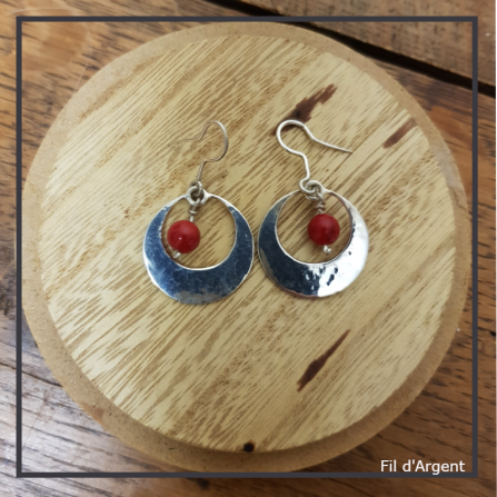 Boucles d'oreilles Lune