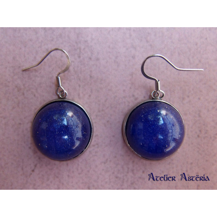 Boucles d'oreille Nyx ciel étoilé